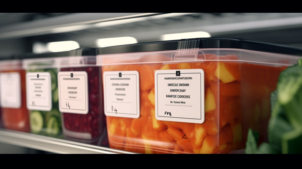 Yemek konteynerlerinde yemek hazırlama etiketleri.png